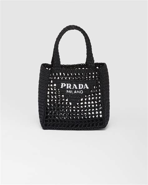 prada raffia tote green|Prada raffia tote small.